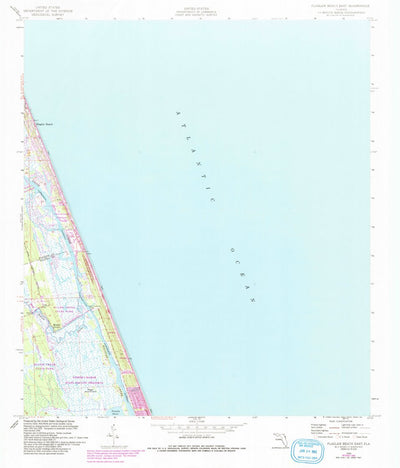 United States Geological Survey Flagler Beach East, FL (1956, 24000-Scale) digital map