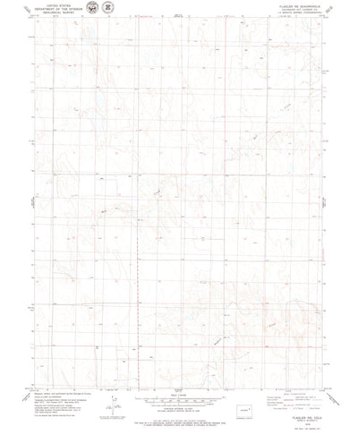 United States Geological Survey Flagler NE, CO (1979, 24000-Scale) digital map