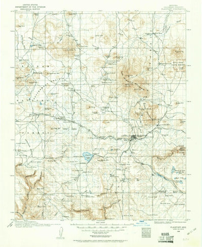 United States Geological Survey Flagstaff, AZ (1908, 125000-Scale) digital map