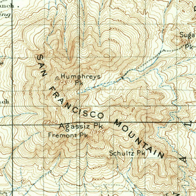 United States Geological Survey Flagstaff, AZ (1908, 125000-Scale) digital map