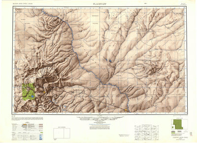 United States Geological Survey Flagstaff, AZ (1947, 250000-Scale) digital map