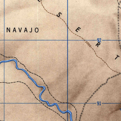 United States Geological Survey Flagstaff, AZ (1947, 250000-Scale) digital map