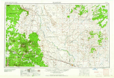 United States Geological Survey Flagstaff, AZ (1960, 250000-Scale) digital map