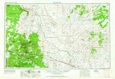 United States Geological Survey Flagstaff, AZ (1962, 250000-Scale) digital map