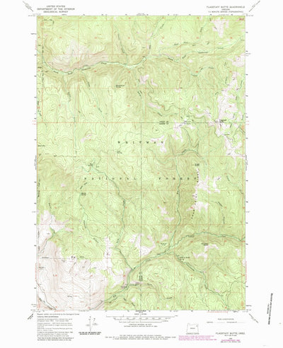 United States Geological Survey Flagstaff Butte, OR (1965, 24000-Scale) digital map