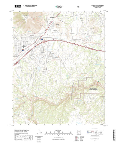 United States Geological Survey Flagstaff East, AZ (2021, 24000-Scale) digital map