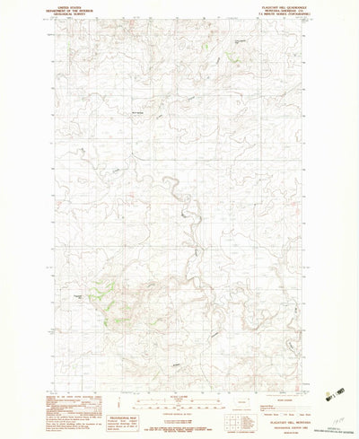 United States Geological Survey Flagstaff Hill, MT (1983, 24000-Scale) digital map