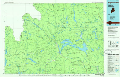United States Geological Survey Flagstaff Lake, ME (1986, 100000-Scale) digital map