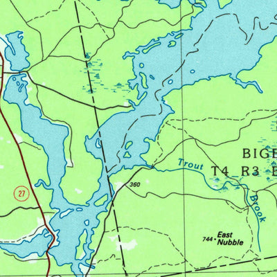 United States Geological Survey Flagstaff Lake, ME (1986, 100000-Scale) digital map