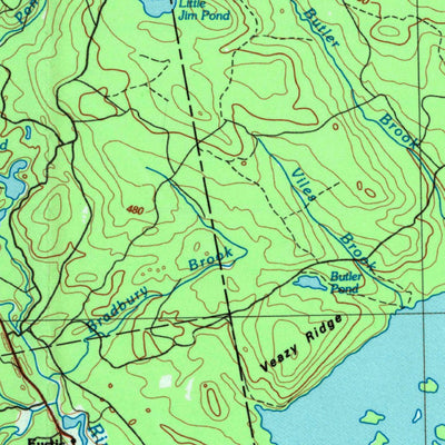 United States Geological Survey Flagstaff Lake, ME (1994, 100000-Scale) digital map