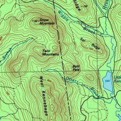 United States Geological Survey Flagstaff Lake, ME (1994, 100000-Scale) digital map
