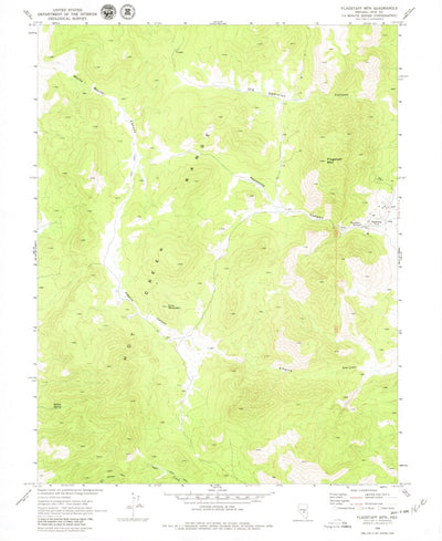 United States Geological Survey Flagstaff Mountain, NV (1968, 24000-Scale) digital map