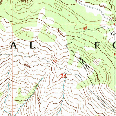 United States Geological Survey Flagstaff Peak, UT (2001, 24000-Scale) digital map