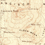 United States Geological Survey Flagstaff W, AZ (1891, 250000-Scale) digital map