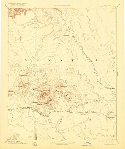 United States Geological Survey Flagstaff W, AZ (1899, 250000-Scale) digital map