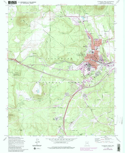 United States Geological Survey Flagstaff West, AZ (1962, 24000-Scale) digital map