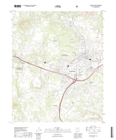 United States Geological Survey Flagstaff West, AZ (2021, 24000-Scale) digital map
