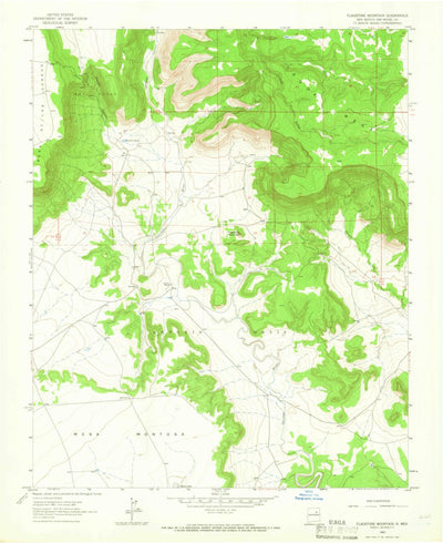 United States Geological Survey Flagstone Mountain, NM (1963, 24000-Scale) digital map