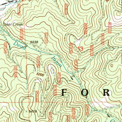 United States Geological Survey Flagtail Mountain, OR (1998, 24000-Scale) digital map