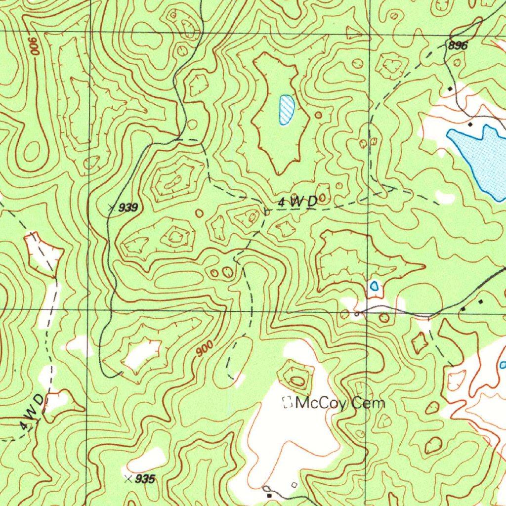 Flaherty, KY (1991, 24000Scale) Map by United States Geological Survey
