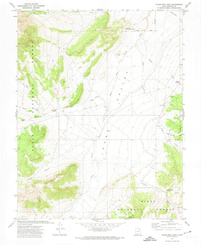 United States Geological Survey Flake Mountain East, UT (1971, 24000-Scale) digital map