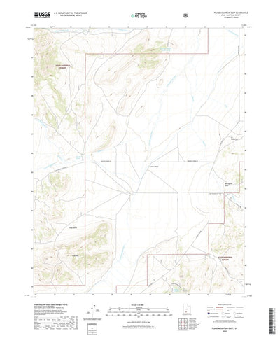 United States Geological Survey Flake Mountain East, UT (2020, 24000-Scale) digital map