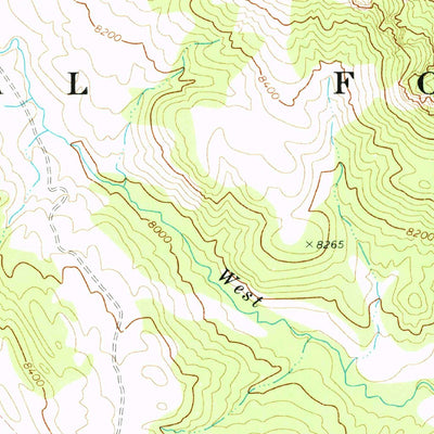 United States Geological Survey Flake Mountain West, UT (1971, 24000-Scale) digital map