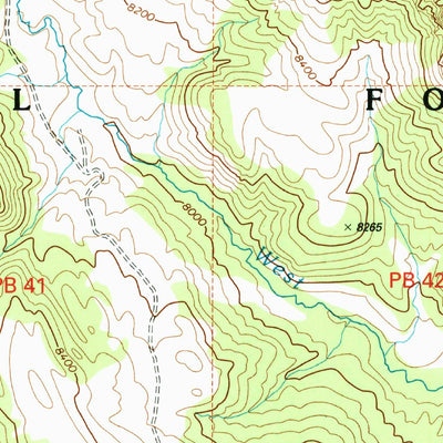 United States Geological Survey Flake Mountain West, UT (2002, 24000-Scale) digital map