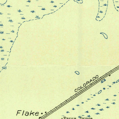 United States Geological Survey Flake, TX (1931, 24000-Scale) digital map