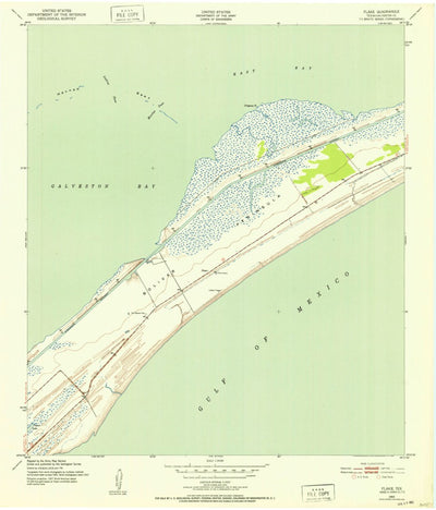 United States Geological Survey Flake, TX (1943, 24000-Scale) digital map