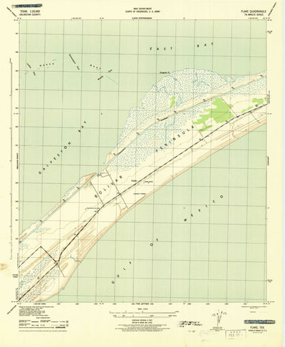 United States Geological Survey Flake, TX (1943, 25000-Scale) digital map