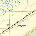 United States Geological Survey Flake, TX (1943, 25000-Scale) digital map