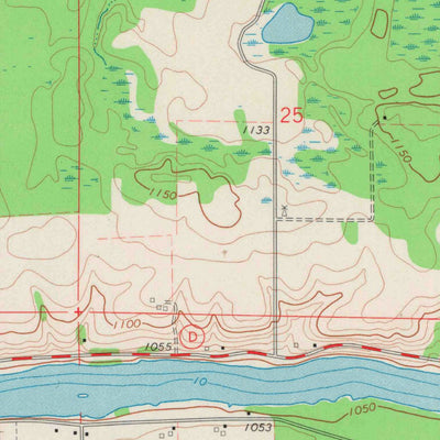 United States Geological Survey Flambeau Ridge, WI (1971, 24000-Scale) digital map