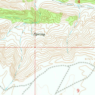 United States Geological Survey Flaming Gorge, UT-WY (1966, 24000-Scale) digital map