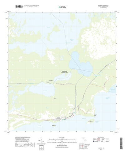 United States Geological Survey Flamingo, FL (2021, 24000-Scale) digital map