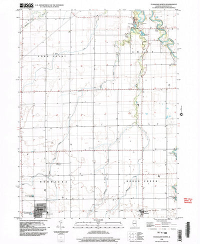 United States Geological Survey Flanagan North, IL (1998, 24000-Scale) digital map