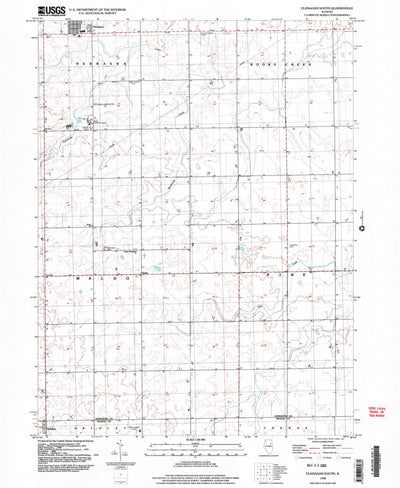 United States Geological Survey Flanagan South, IL (1998, 24000-Scale) digital map