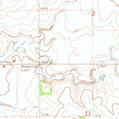 United States Geological Survey Flandreau NW, SD (1964, 24000-Scale) digital map