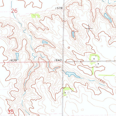 United States Geological Survey Flandreau, SD (1972, 24000-Scale) digital map