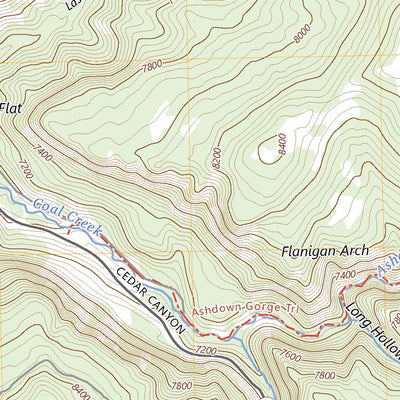United States Geological Survey Flanigan Arch, UT (2023, 24000-Scale) digital map