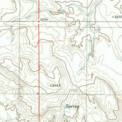 United States Geological Survey Flasted Hill, MT (1980, 24000-Scale) digital map