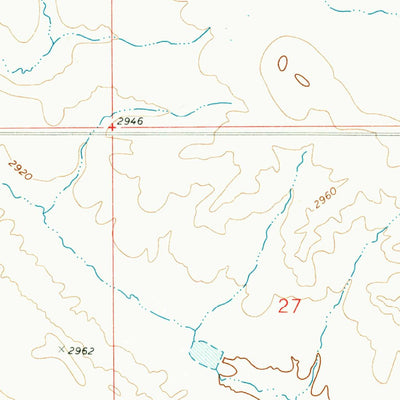 United States Geological Survey Flat Bottom Coulee NW, MT (1969, 24000-Scale) digital map