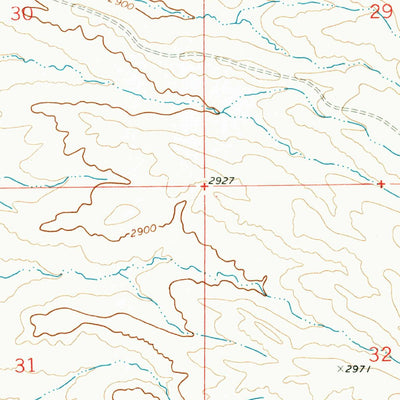 United States Geological Survey Flat Bottom Coulee NW, MT (1969, 24000-Scale) digital map