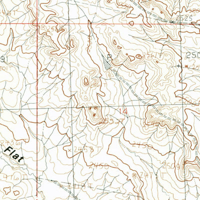 United States Geological Survey Flat Coulee, MT (1984, 24000-Scale) digital map
