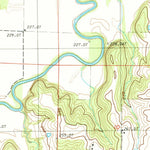 United States Geological Survey Flat Creek, MO (1984, 24000-Scale) digital map