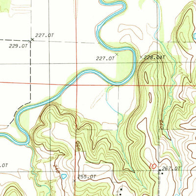 United States Geological Survey Flat Creek, MO (1984, 24000-Scale) digital map