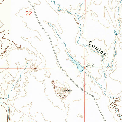 United States Geological Survey Flat Creek School, MT (1972, 24000-Scale) digital map