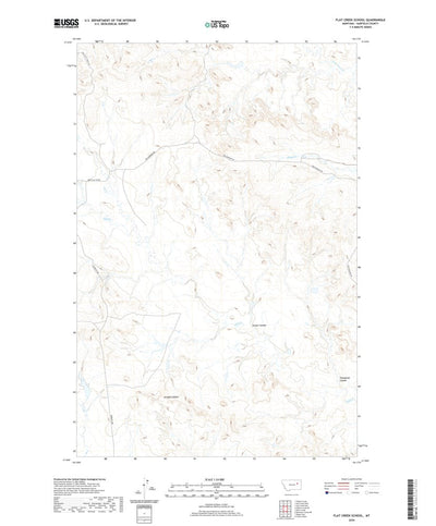 United States Geological Survey Flat Creek School, MT (2020, 24000-Scale) digital map