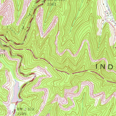 United States Geological Survey Flat Gap, VA-KY (1955, 24000-Scale) digital map