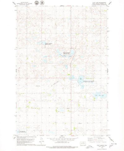 United States Geological Survey Flat Lake, SD (1978, 24000-Scale) digital map